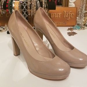 Franco Sarto Nude Platform Pumps
